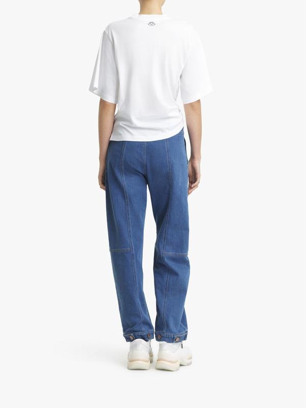 Pantalones Mujer Chloé Cargo Azul 99% Algodón,1% Elastane AVGY01935